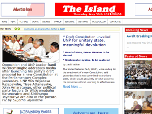 The Island - home page