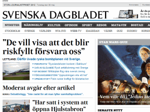 Svenska Dagbladet - home page