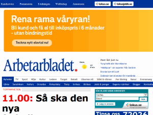 Arbetarbladet - home page