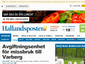 Hallandsposten - home page