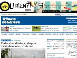 La Tribune de Genève - home page