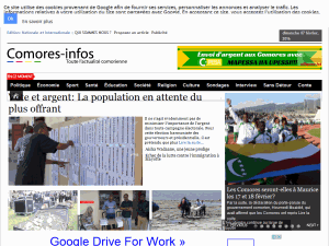 Comores Infos - home page