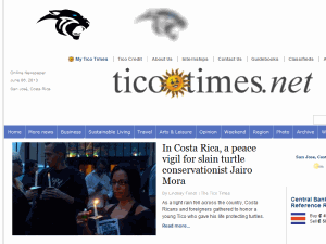 Tico Times - home page