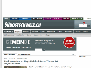 Die Südostschweiz - home page