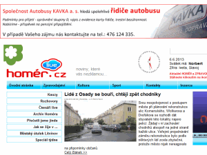 Týdeník Homér - home page