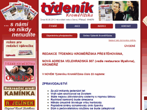 Týdeník Kromerizska - home page