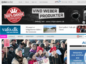Vejle Amts Folkeblad / Fredericia Dagblad - home page