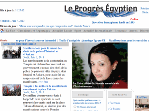 Le Progres Egyptien - home page