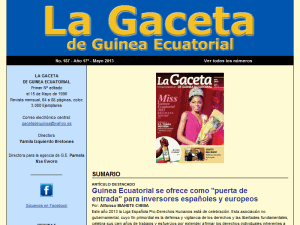 La Gaceta de Guinea Ecuatorial - home page