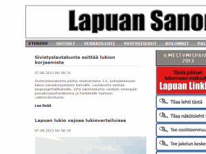Lapuan Sanomat - home page