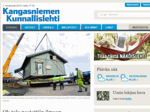 Kangasniemen Kunnallislehti - home page