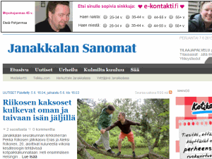 Janakkalan Sanomat - home page