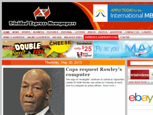 The Trinidad and Tobago Express - home page