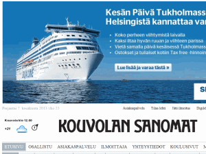Kouvolan Sanomat - home page