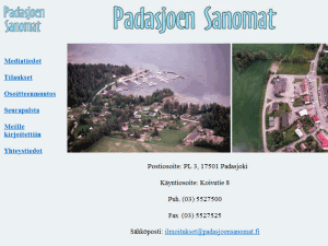 Padasjoen Sanomat - home page