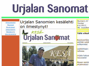 Urjalan Sanomat - home page