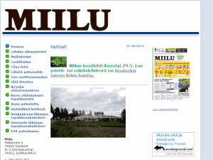 Miilu - home page