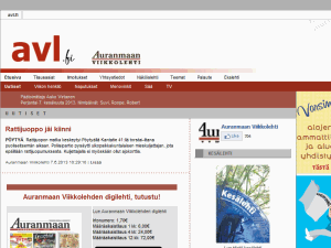 Auranmaan Viikkolehti - home page