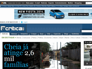A Cr&iacute;tica - home page