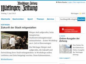 Nürtinger Zeitung - home page