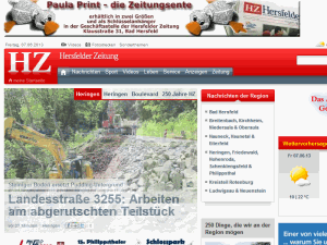 Hersfelder Zeitung - home page