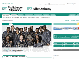 Wolfsburger Allgemeine Zeitung - home page