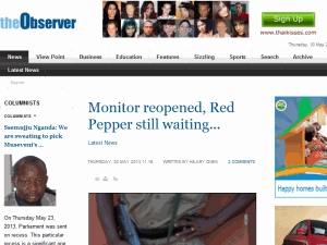 The Weekly Observer - home page