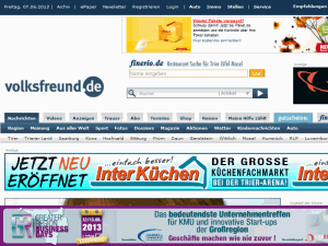 Trierischer Volksfreund - home page