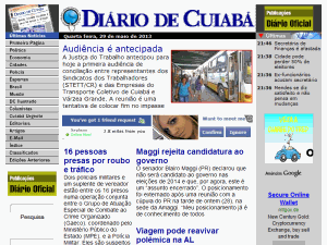 Diário de Cuiabá - home page