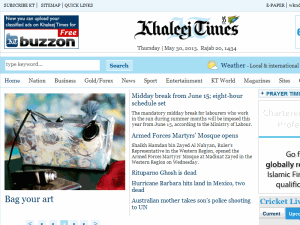 Khaleej Times - home page