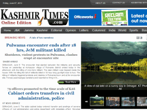 Kashmir Times - home page
