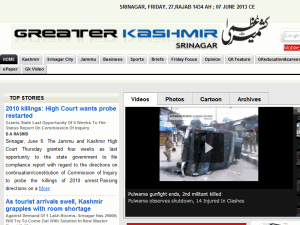 Greater Kashmir - home page