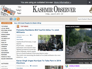 Kashmir Observer - home page