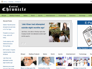 Central Chronicle - home page