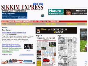 Sikkim Express - home page
