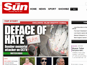 The Sun - home page