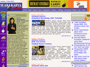 Suara Karya - home page