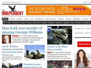 The Independent - home page