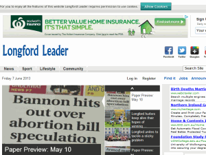 Longford Leader - home page