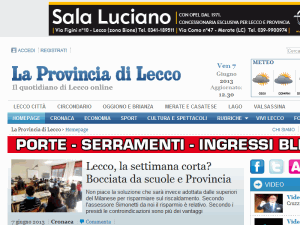 La Provincia di Lecco - home page