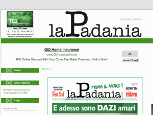 La Padania - home page