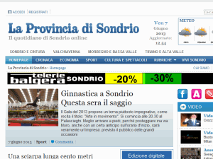 La Provincia di Sondrio - home page