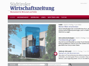 Sudtiroler Wirtschaftszeitung - home page