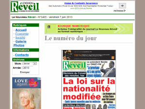 Le Nouveau Reveil - home page