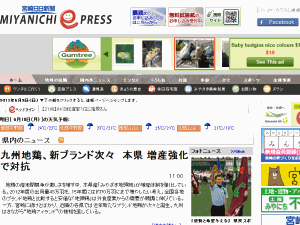 Miyazaki Nichinichi Shimbun - home page