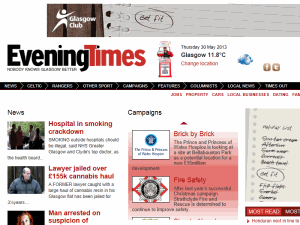 Evening Times - home page