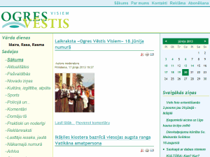 Ogres Vestis - home page