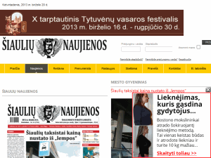 Siauliu Naujienos - home page