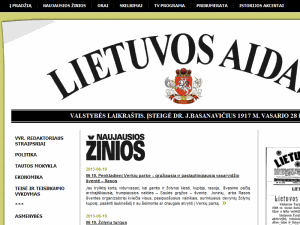 Lietuvos Aidas - home page