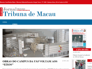 Jornal Tribuna de Macau - home page
